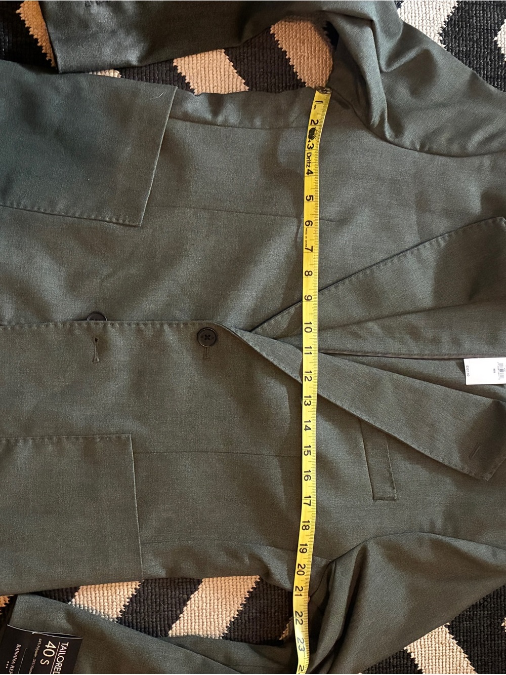 Banana Republic Olive Green Sport Coat Blazer - Picture 2 of 11